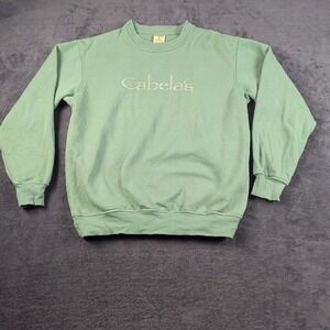 Cabela's Embroidered Logo Pullover Sweatshirt Women's M Outdoors Hiking Hunting
